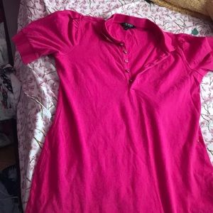Pink polo dress